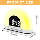 Simulated Sunrise Wake-Up Light Alarm Clock Wake-Up Light Simulates Sunrise Atmosphere Light Electronic Night Light Wake-Up Alarm Clock