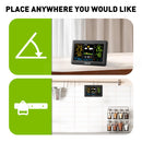 BALDR 5.9 Inch Color Screen Backlit Weather Forecast Clock Backlight Large Screen Weather Station Electronic Thermometer And Hygrometer Weather Forecast Clock