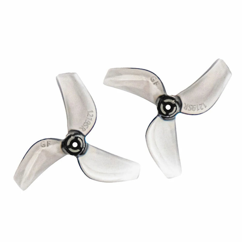 6 Pairs GEMFAN 1219S 1219 31mm 1.2Inch 3-Blade Propeller PC 0.8mm / 1mm Hole for 0703-1103 / Coreless Motor