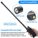 Abbree CS Tactical Antenna SMA Female Dual Band 144/430Mhz Foldable Walkie Talkie for Baofeng UV 5R 13 Pro 888S Quansheng UV K5