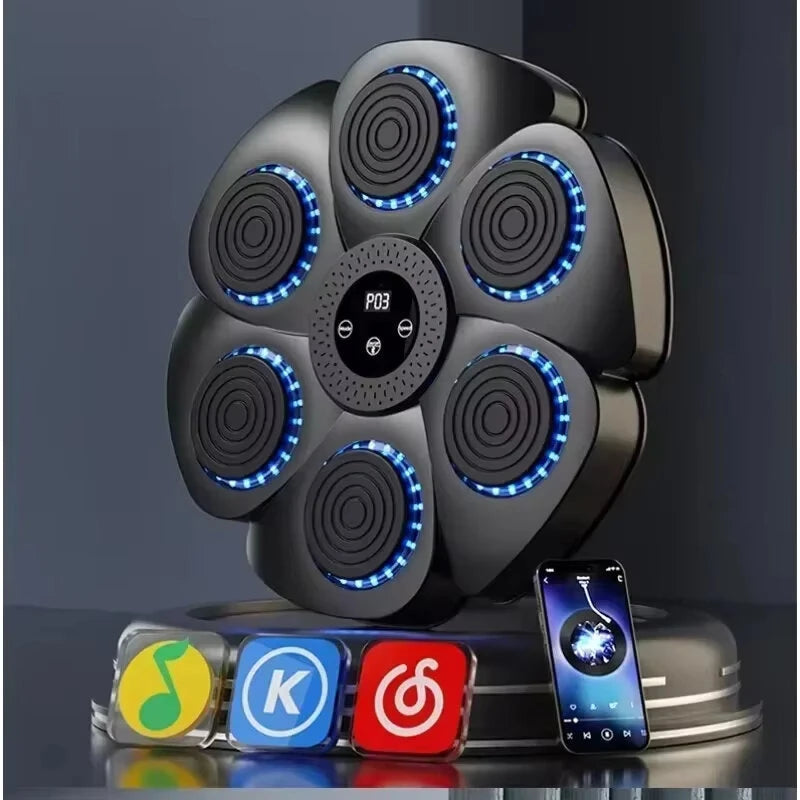 KALOAD Smart Music Boxing Machine Bluetooth Wall-Mounted Boxing Trainer Reaction Exercise Boxing Wall Target for Men Women Children