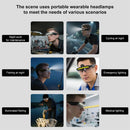 LED Safety Glasses Light USB Charging Multi-Function Full-View Large Floodlight For Outdoor Cycling Fishing Camping LED Headlight