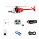FLY WING Bell 206 V3 470 CLASS 2.4G 6CH GPS 4 Blades Hovering RC Helicopter RTF With ACE Flight Control System