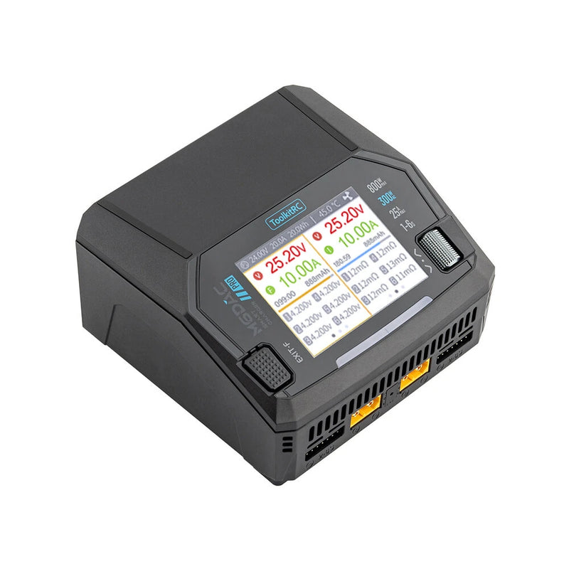 ToolkitRC M6DAC PRO M6DAC V2 18A AC200-300W DC800W Charger IPS 2.8" LCD 320240p for 1-6S LiPo LiHV LiFe Lilon LTO 1-16S NiMH 1-10S Pb Battery