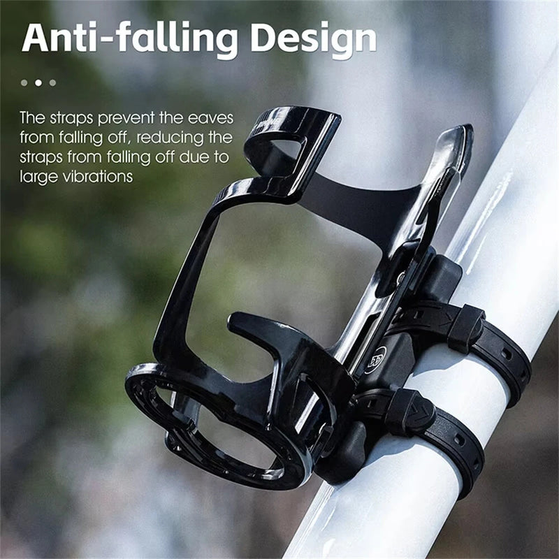 WEST BIKING Bicycle Water Bottle Holder Silicone Non-slip Straps Set MTB Road Bike Bottle Stand with Fixed Clip Accessories