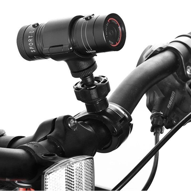 XANES 1080P Bicycle Helmet Camera 120 Wide Angle Bicycle Sports Camera IPX6 Waterproof Mini Motorcycle Helmet Camera Car Video Recorder Outdoor DV Video Camera