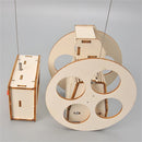 Wooden Remote Controlled Balancing Robot Model Assembly Kit DIY Children's Science Experiment Education Puzzle Toy Student Technology Small Production