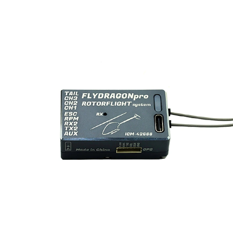 Steam FLYDRAGON Pro F722 V2.2 Gyroscope Rotorflight Upgraded Version Built-in Receiver Rescue Mode for RC Helicopter