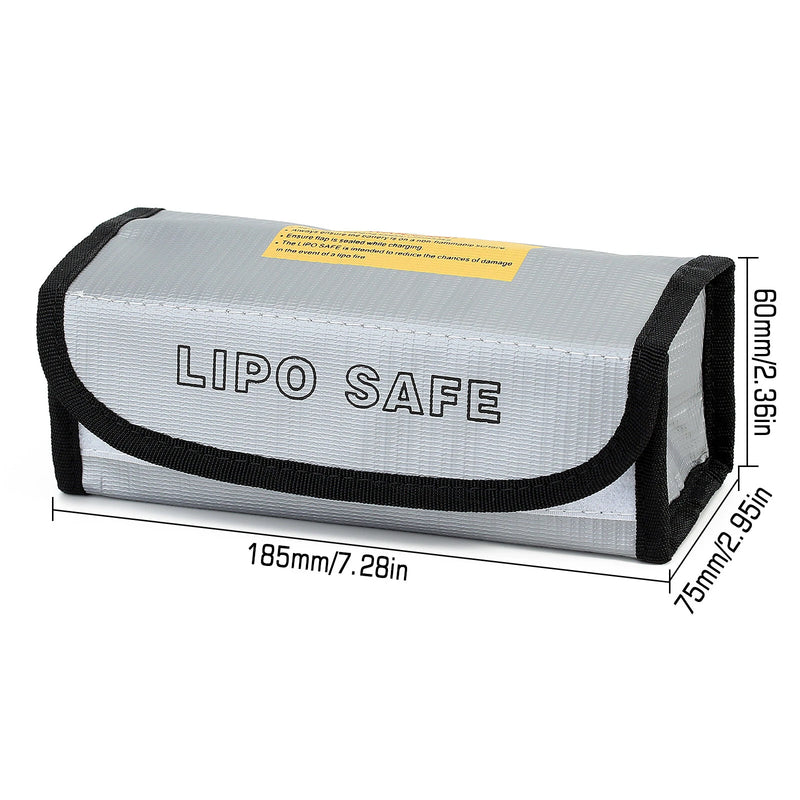 Multiple functional Lipo Battery Explosion-proof 185*75*60mm Lipo Battery Protection Guard Safety Bag for LiPo Charging