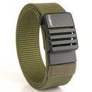 TUSHI 120cm Nylon Hard Tactical Belt for Men Metal Automatic Buckle Belt Military Belt for Outdoor Sports