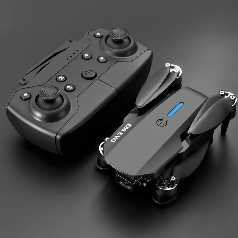 YLR/C E88 EVO Mini WiFi FPV with HD Dual Camera Optical Flow Positioning Brushless Foldable RC Drone Quadcopter RTF