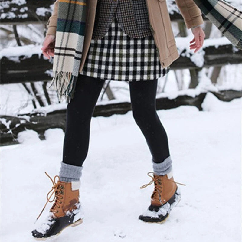 Women's Fleece Lined Leggings Thermal Warm Winter Tights High Waisted Yoga Pants Cold Gear With Pockets Autumn Winter Leggings