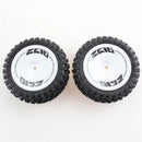 2PCS Wltoys 124007 1/12 RC Car Spare Rear Tires Wheels Rims Glued 2486 Vehicles Models Parts Accessories