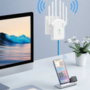 U13 1200Mbps WiFi Repeater Wireless WiFi Signal Repeater Extender High Gain 6 Antenna Dual-Band 2.4G/5G Network Amplifier WPS Router