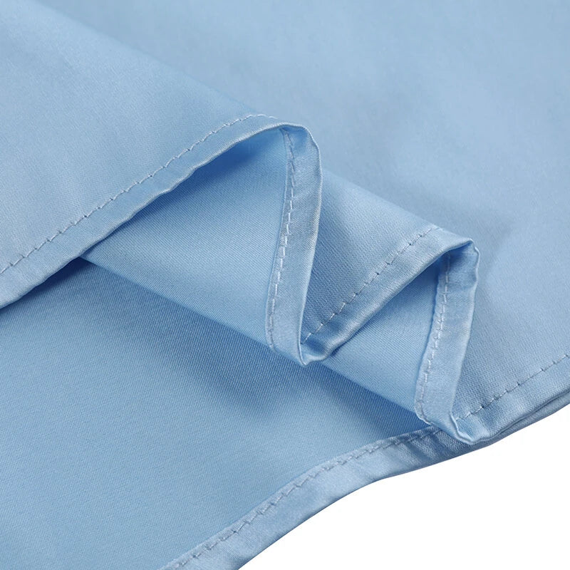 VONDA Women Bustle Skirt Fashion Elegant Overskirts Comfy Touch Solid-color Bottom Skirt Plus Size for Women