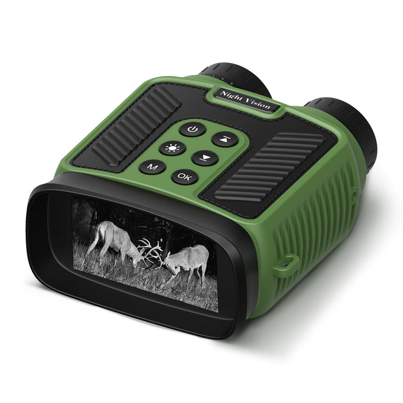 Compact Night Vision Binoculars for Adults with Infrared - Lightweight Digital Camera with 10x Optical Zoom and 2.5K UHD Video Resolution