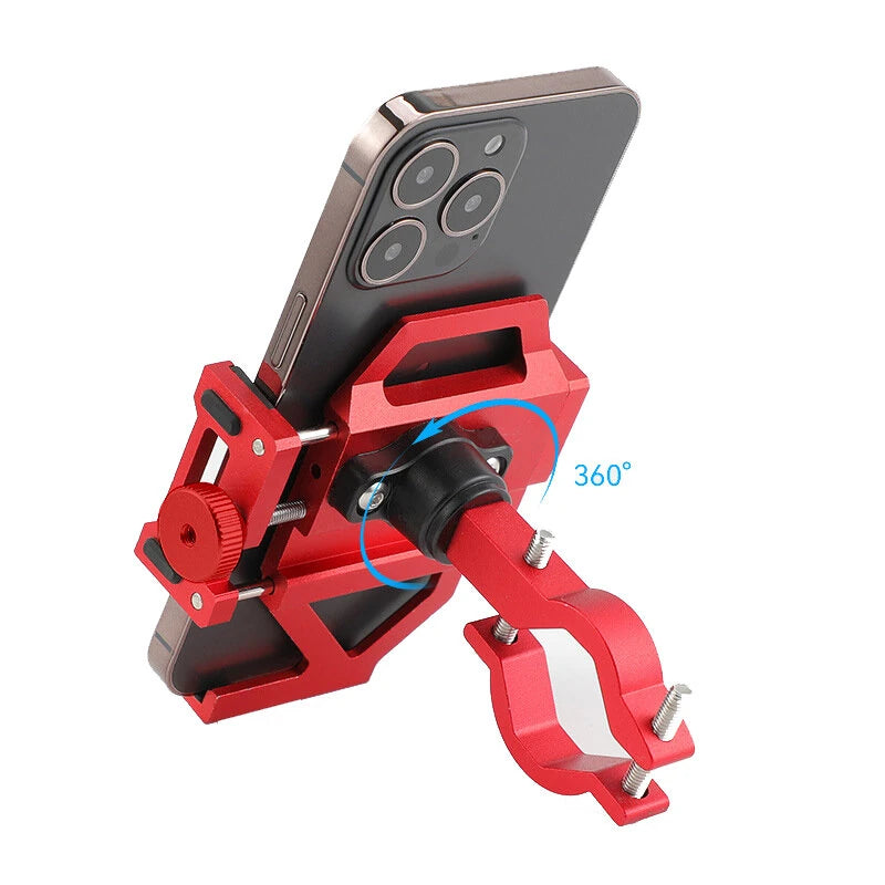 BENGGUO Bicycle Phone Holder 360 Rotation Universal Bike Motorcycle Electric Scooter Handlebar Clip Stand Mount Cell Phone Holder Bracket for Cycling