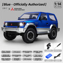 LDRC 1297S Newly Upgraded RTR 1/14 2.4G 4WD for Mitsubishi Pajeyo V24WG 1992 Sport RC Car Dual-Speed Mechanical Shifting Classis Off-Road SUV Climbing Truck LED Light Full Proportional Control Metal Gears CVD Straight Axle Vehicles Models Toys