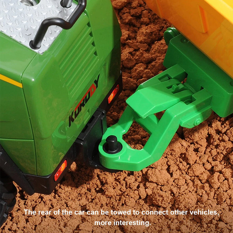 KORODY 6602 RTR 1/24 2.4G 6CH RC Car Harvester Truck Remote Control Farmer Models Smoke Light Sound Vehicles Machine Toys