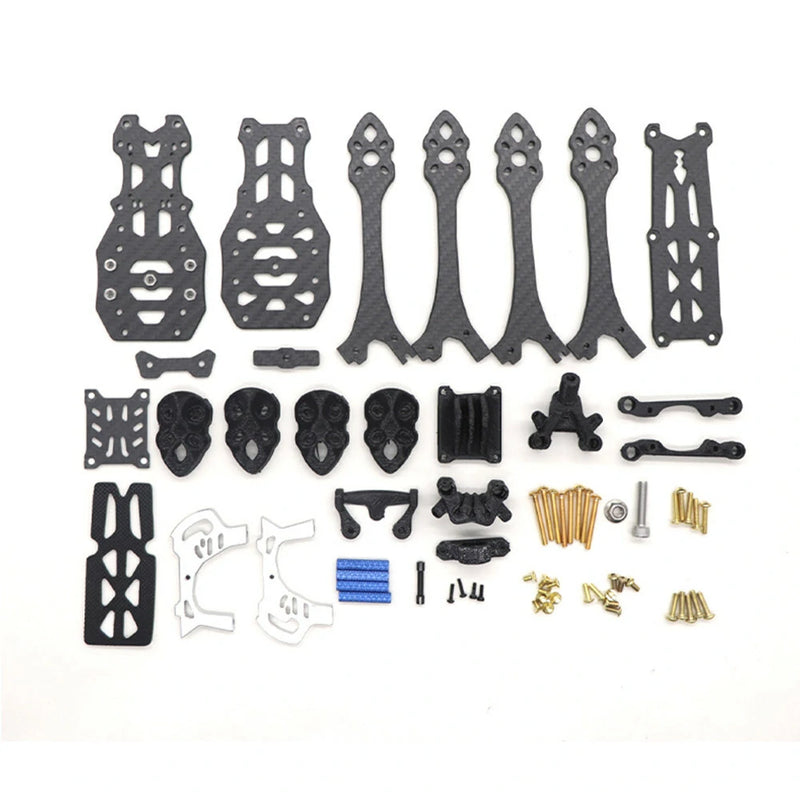 HSKRC MAK5 225mm Wheelbase 3K Carbon Fiber 5 Inch Freestyle Frame Kit Support DJI Air Unit Digital System for RC Drone FPV Racing