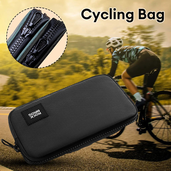 ROCKBROS 0.15L Portable Mini Cycling Phone Bag Lightweight Smooth Zipper Coin Purse Wallet Partitioned Storage Pack