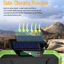 Portable Multifunctional Emergency Solar Hand Crank Radio 5000mAh Power Bank Cranker AM, FM, Compass, LED Flash Light Camping Radio Survival Kit Radio