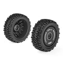 2PCS ZD Racing BX12 1/12 Brushless RC Car Parts Front Rear Tires Wheels Pre-glued Vehicles Models Spare Accessories 16109 16112