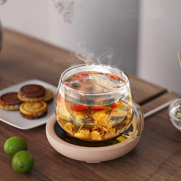 IPRee USB Electric Cup Warmer Heating Pad Coffee Milk Tea Water Thermostatic Cup Warmer for Home Office