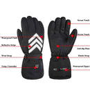 TENGOO Electric Heated Gloves Waterproof Winter Gloves Heated Ski Gloves Warm Touching Screen Gloves Keep Warm Outdoor Motorcycle Gloves Thermal Gloves Battery Heated Gloves