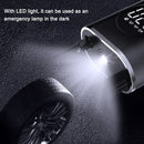 150PSI Wireless Bike Air Pump 70W Power Output 4000mAh Battery Digital Display LED Flashlight Auto-Off Smart Portable Fast Inflation Tire Pump for Bicycle Car Basketball