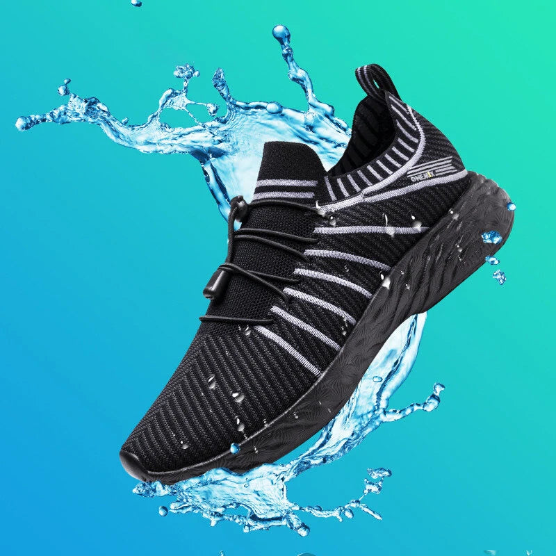 ONEMIX Water Resistance Sneakers All Direction Strong Waterproof Tech Anti-fouling Quick Cleaning Breathable Lightweight Sports Shoes   for Outdoor Climbing Hiking Cycling