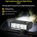 BIKIGHT Bicycle Headlight 1000 Lumen USB C Rechargeable 4-LED Front Light with Digital Display MTB Lamp for Night Riding