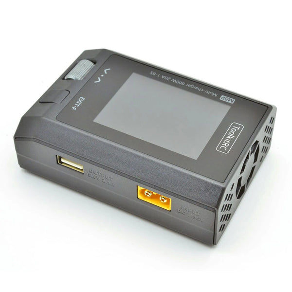 ToolkitRC M8P 600W 20A Multi-function DC Balance Charger for 1-8S XT60 Lipo LiHV LiFe Lion LTO Battery