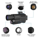 Outdoor Waterproof Night Vision Monocular 4K Infrared Digital Night Vision Telescope with Flashlight