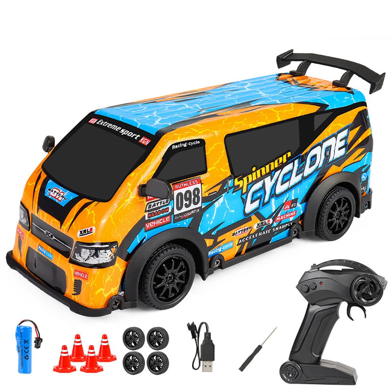 HR 2159 1/24 4WD 2.4G High-Speed Drift Truck Off-Road Model Electric Remote Control RC Car W/ Light