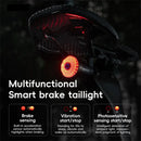 ROCKBROS Q0 Qzero Bicycle Taillight Smart Auto High Brightness Brake Sensing Waterproof LED USB Charging Bike Rear Light for Mountain Road Night Ride