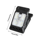 IPRee 3 Mode Solar Clip Lights IP65 Waterproof Super Bright Motion Sensor Lights Energy Conservation Warm Light Garden Wall Light