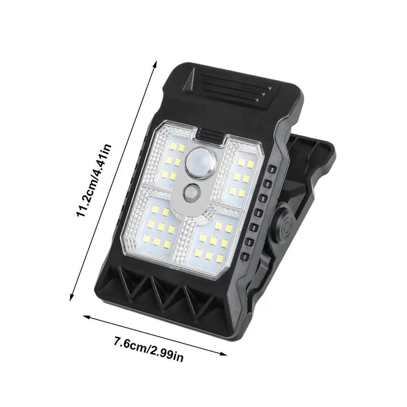 IPRee 3 Mode Solar Clip Lights IP65 Waterproof Super Bright Motion Sensor Lights Energy Conservation Warm Light Garden Wall Light
