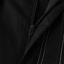 INCERUN Mens Topstitching Irregular Layered Design Black Pants Skirt Design Hemmed Trousers