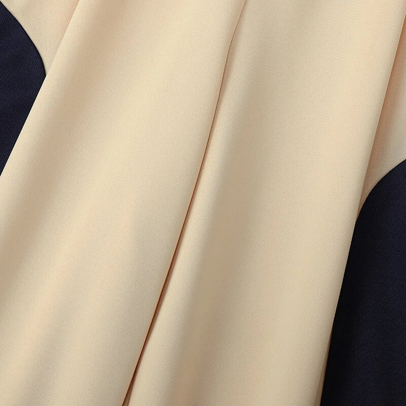 INCERUN Mens Contrast Color Workwear Pocket Pant Fashion Loose Fit Elastic Waist Drawstring Trousers S-5XL