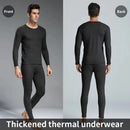 TENGOO Thickened Thermal Underwear Set For Men, Long Johns Set Ultra Soft Lined Warm Base Layer Top And Bottom For Autumn Winter High Elasticity