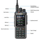 Iradio UV-98 PLUS 10W Walkie Talkie Multi Band Radio 2.4 Inch Screen Cross Band Repeater 1024 Channels Type-C Charging CB SSB HF FM SW MW LW Walkie Talkie