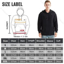 TENGOO HS05B Smart Heated Sweatshirt 5 Heating Areas Quick Heating USB Rechargeable Washable Safety Fashion Oversize Jacket for Winter Outdoors Keep Warm