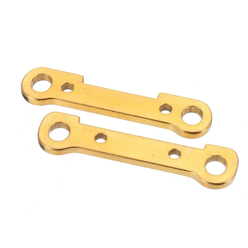 2PCS Wltoys 124017 124019 1/12 RC Car Spare Metal Front/Rear Swing Arm Reinforce Plate 1834 1835 Vehicles Model Parts