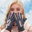 XANES Winter Gloves for Women Fleece-Lined Windproof Warm Touchscreen-Compatible Anti-Slip Cycling Gloves for Skiing Hiking Outdoor Sports