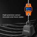 300kg Portable Handheld Scale Crane Scale Electronic Crane Scale LCD Digital Weighing Tool Industrial Heavy Duty Weight Stainless Steel Hook Scale Hanging Scale