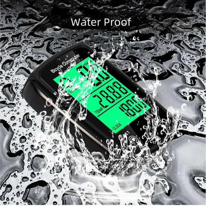 Cansses  CNC Bicycle Speedometer Wired Touchscreen Waterproof 80g Lightweight  Bike Computer Backlit for Day/Night Cycling