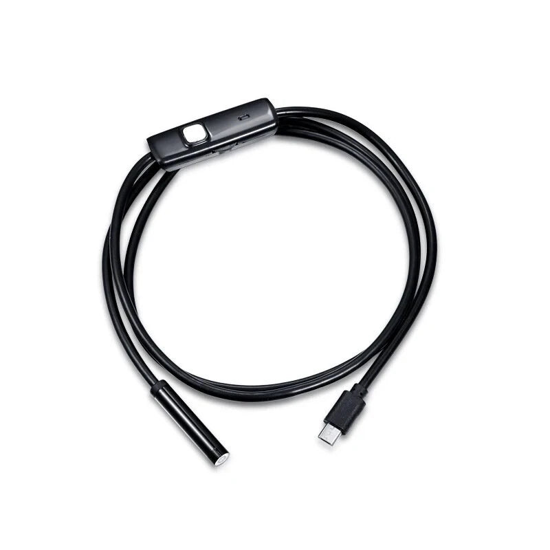 7mm Endoscope Camera Flexible IP67 Waterproof Inspection Borescope Camera for Android PC Notebook 6LEDs Adjustable