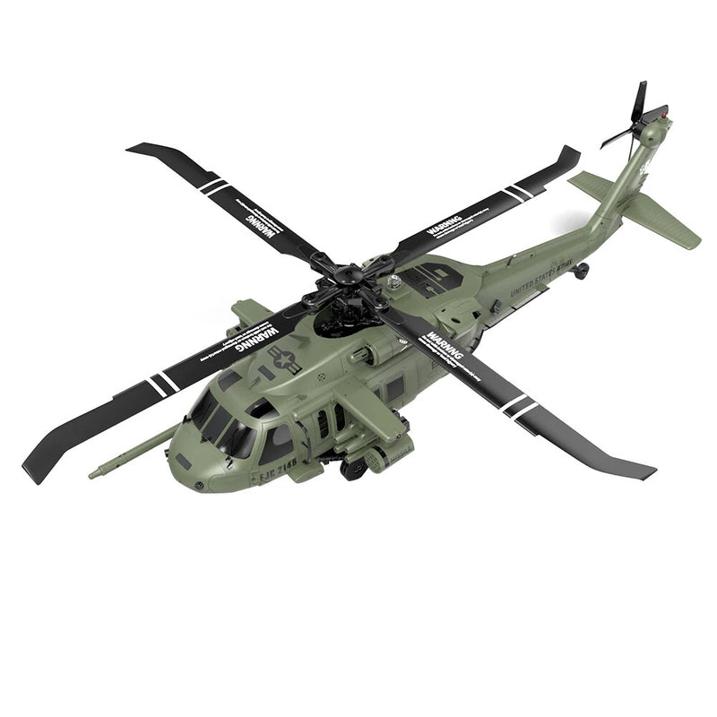 Eachine E200S UH-60 2.4G 6CH 3D 6-Axis Gyro Dual Brushless Motor 1:47 Scale Flybarless RC Helicopter BNF / RTF