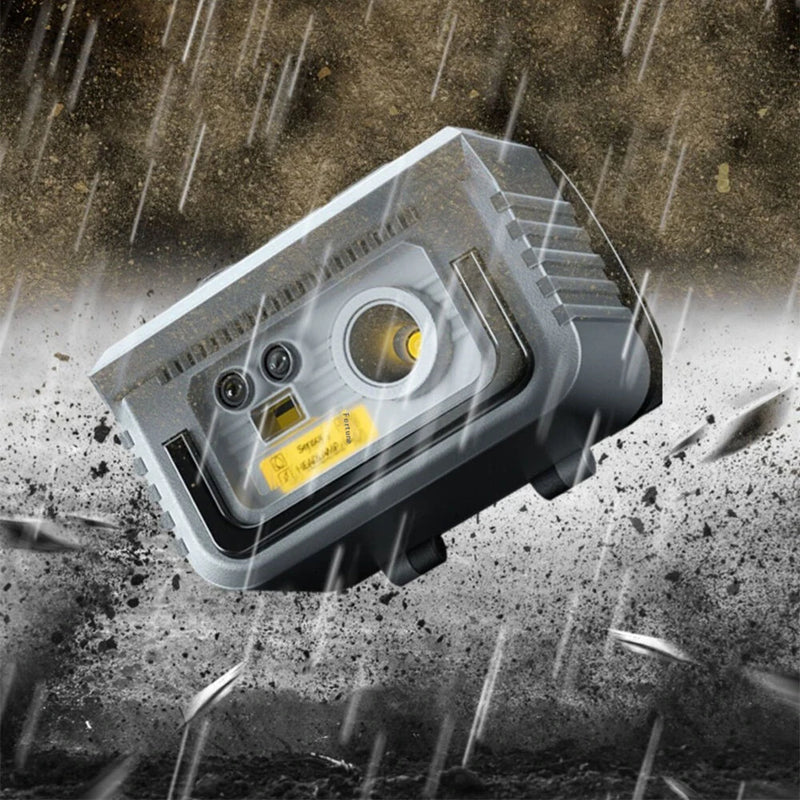 Warsun SI88 Touch Sensor Ultra Lightweight LED Headlamp Mini Clip-on Light USB Rechargeable LED Headlight Waterproof for Night Fishing & Outdoor Activities